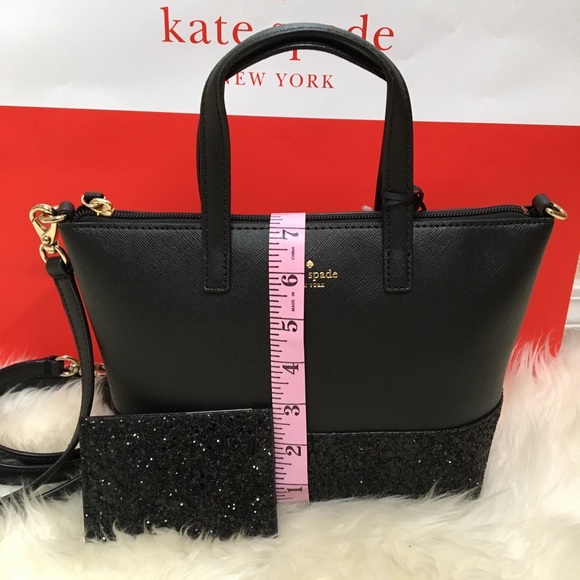 🆕Kate Spade Greta Court glitter dipped bag bundle - Picture 8 of 8